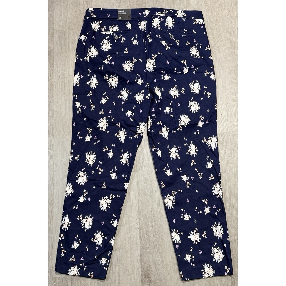 Lane Bryant Ankle Pants Floral No Gap Waist Floral Women's Size 16 NWT - Picture 7 of 9